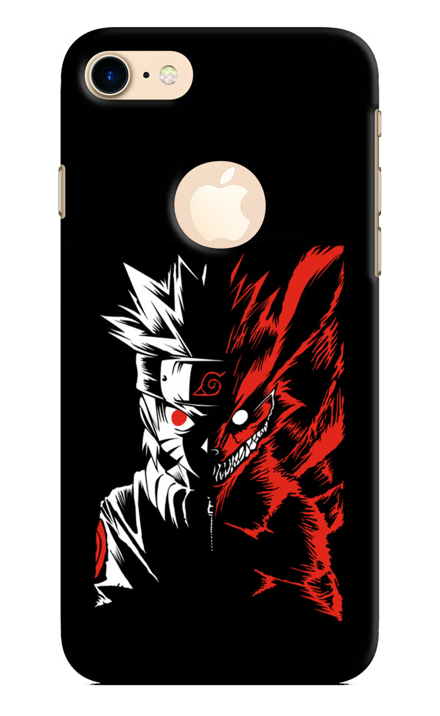 Naruto Two Face iPhone 8 Logocut Back Cover, Hard case