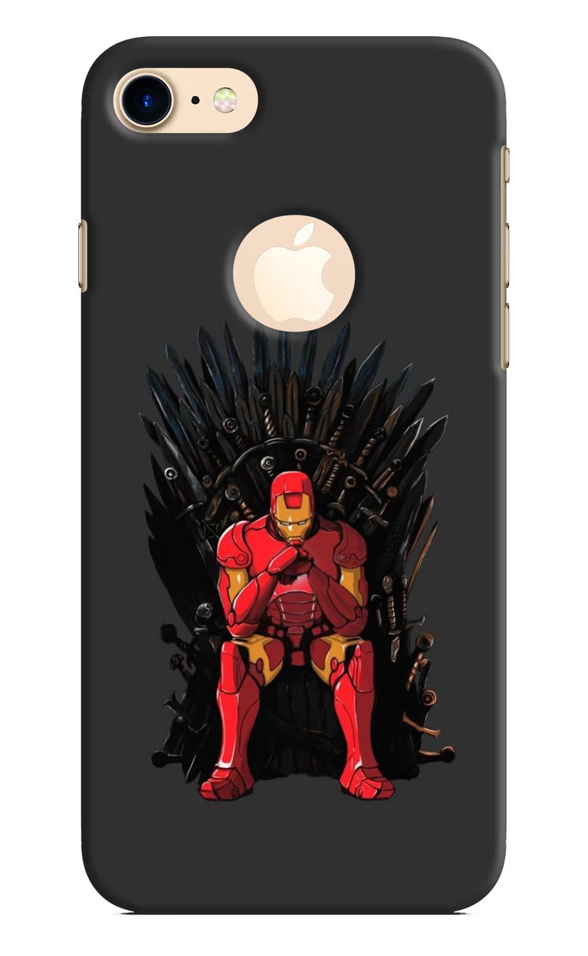Ironman Throne iPhone 8 Logocut Hard Case Back Cover by Casekaro