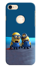 Minion Laughing iPhone 8 Logocut Hard Case Back Cover by Casekaro
