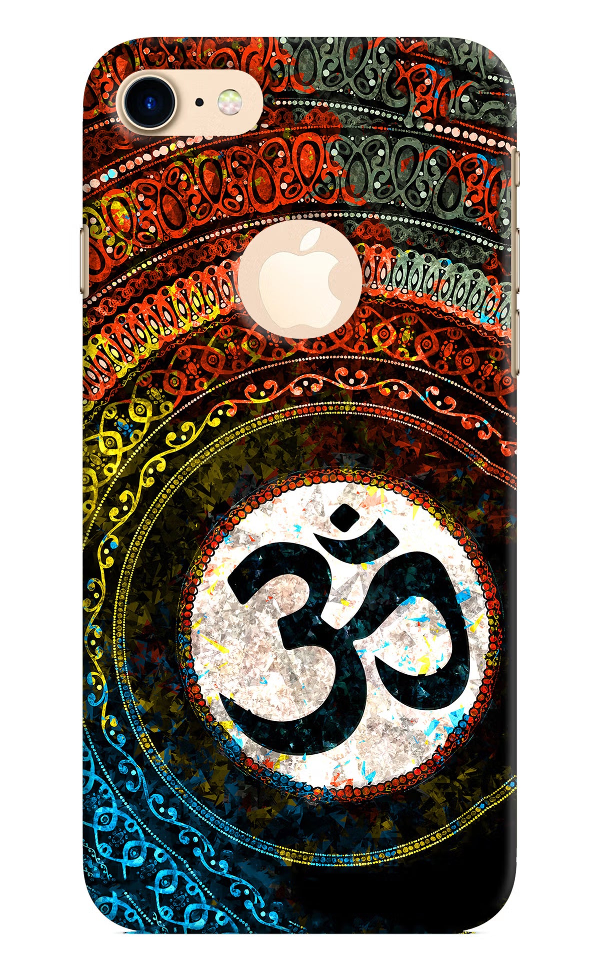 Om Cultural iPhone 8 Logocut Hard Case Back Cover by Casekaro