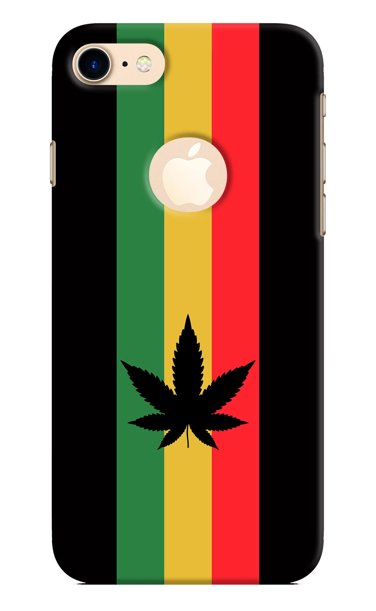 Weed Flag iPhone 8 Logocut Hard Case Back Cover by Casekaro