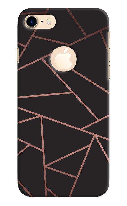 Geometric Pattern iPhone 8 Logocut Hard Case Back Cover by Casekaro