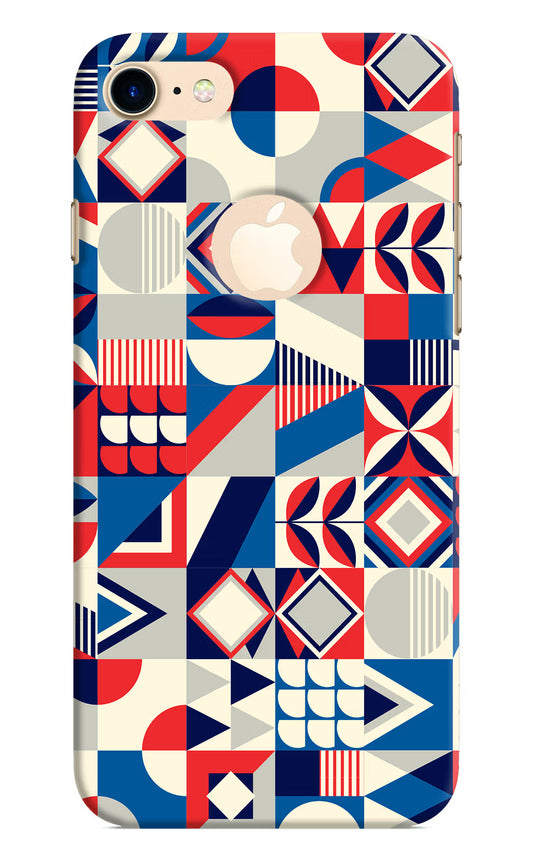 Colorful Pattern iPhone 8 Logocut Hard Case Back Cover by Casekaro