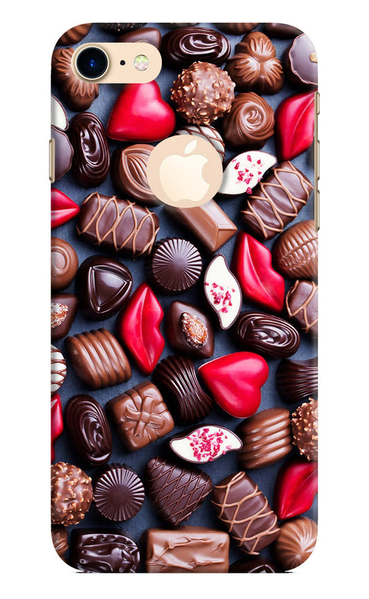 Chocolates iPhone 8 Logocut Hard Case Back Cover by Casekaro