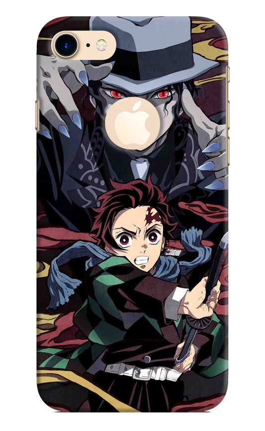 Demon Slayer iPhone 8 Logocut Hard Case Back Cover by Casekaro