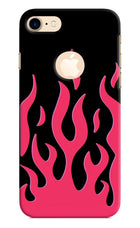 Fire Flames iPhone 8 Logocut Hard Case Back Cover by Casekaro