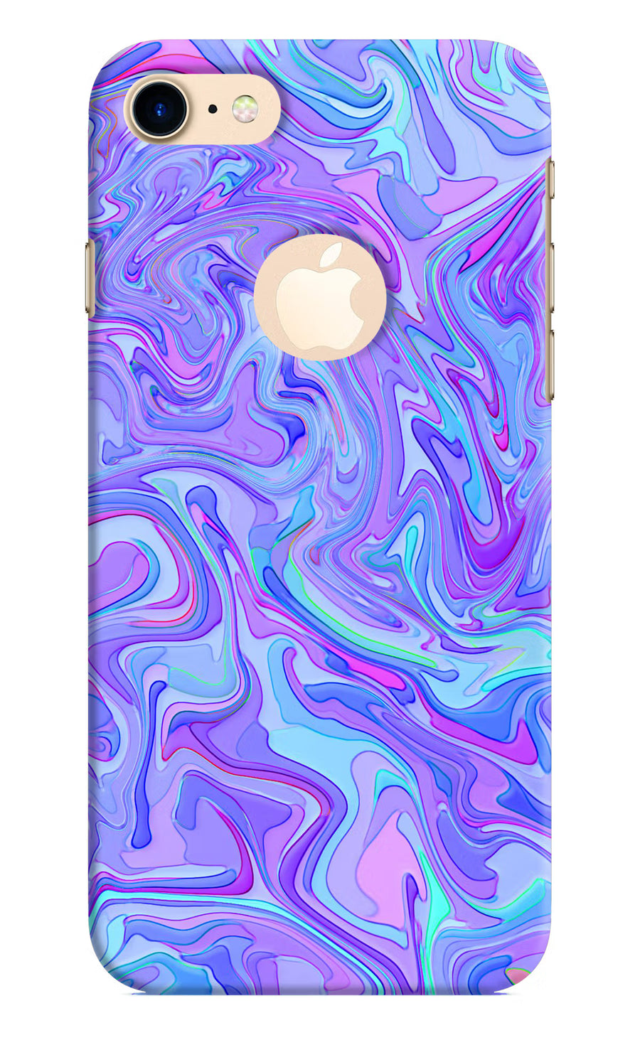 Glitter iPhone 8 Logocut Back Cover, Hard case