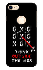 Think out of the BOX iPhone 8 Logocut Hard Case Back Cover by Casekaro