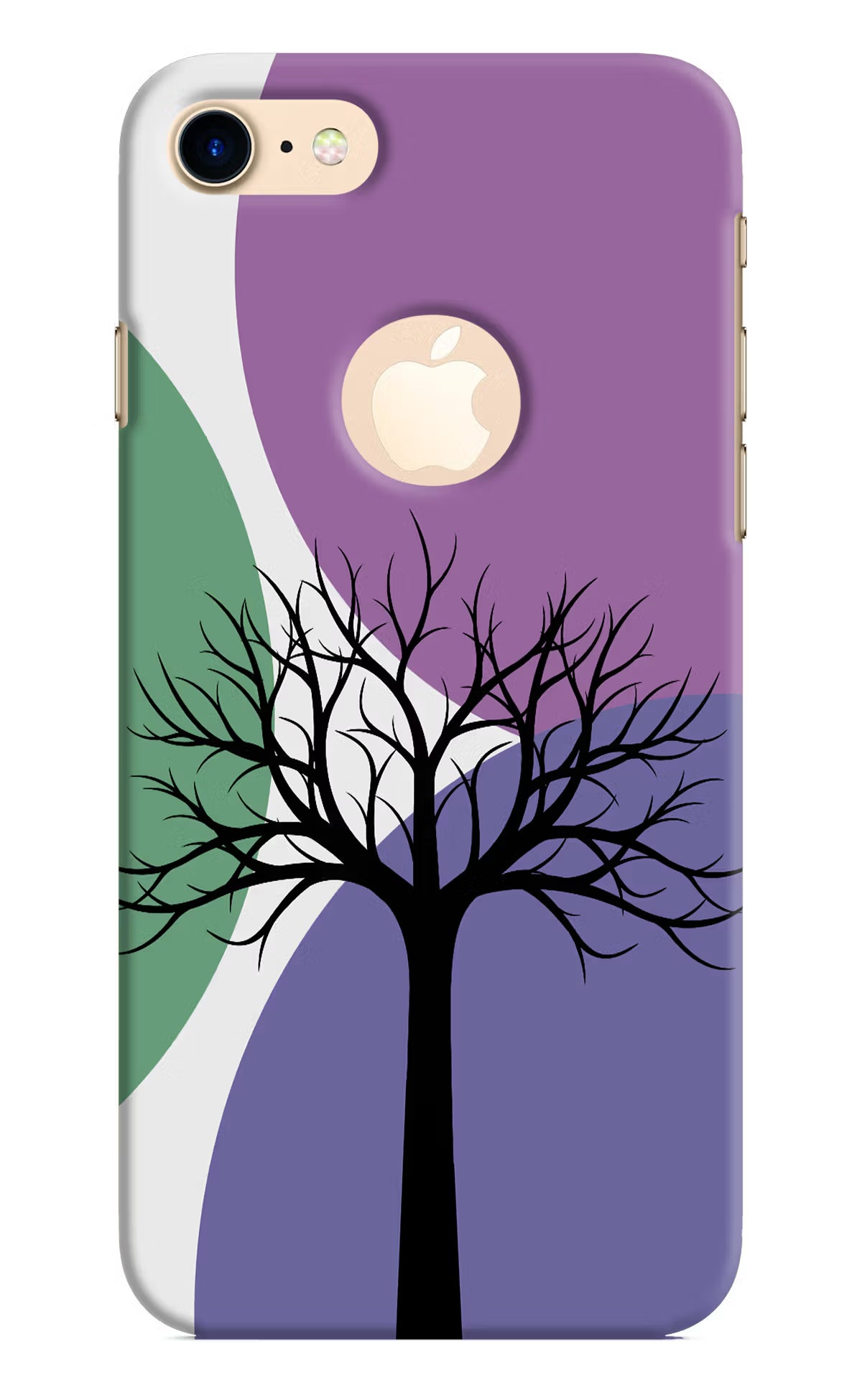 Tree Art iPhone 8 Logocut Hard Case Back Cover by Casekaro
