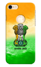 Satyamev Jayate Flag iPhone 8 Logocut Hard Case Back Cover by Casekaro