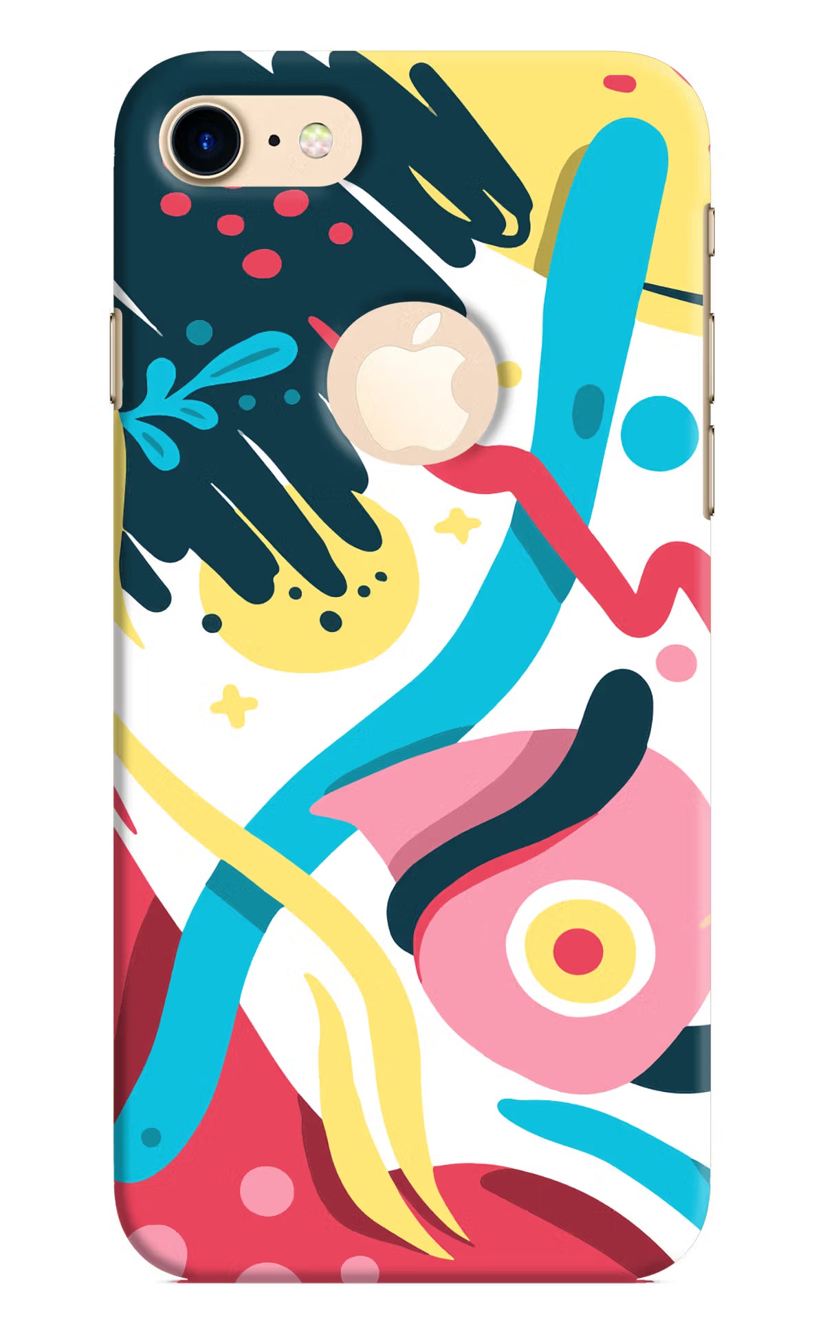 Trippy iPhone 8 Logocut Hard Case Back Cover by Casekaro
