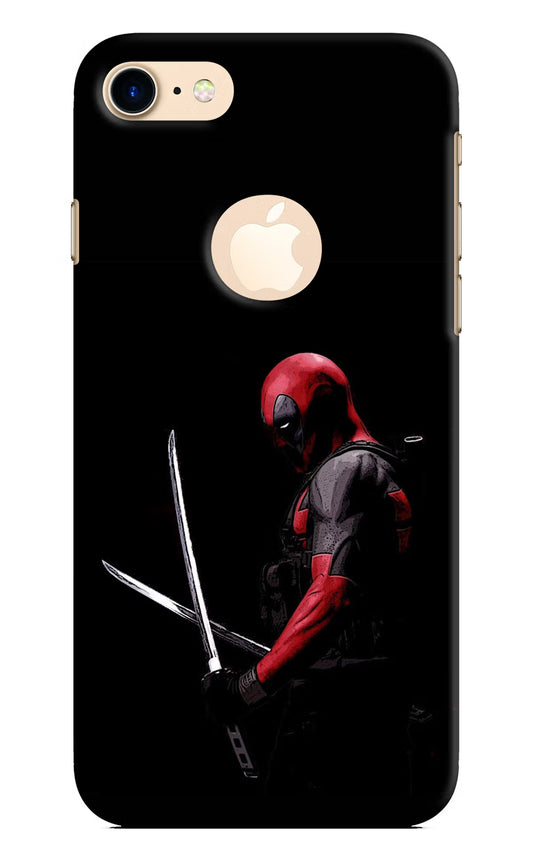 Deadpool iPhone 8 Logocut Hard Case Back Cover by Casekaro