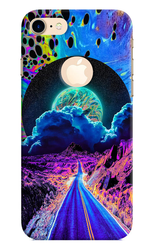 Psychedelic Painting iPhone 8 Logocut Hard Case Back Cover by Casekaro