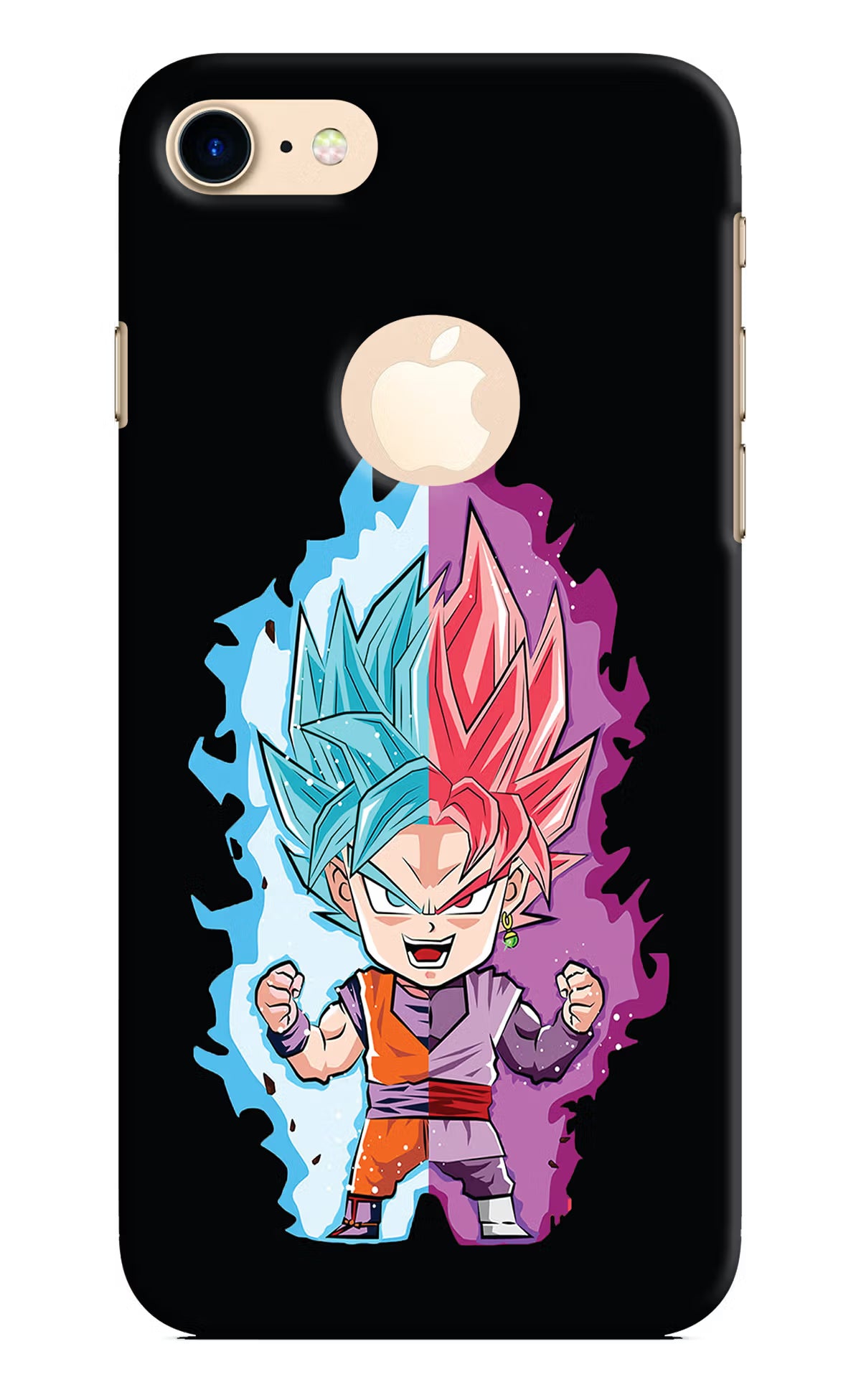 Chota Goku iPhone 8 Logocut Hard Case Back Cover by Casekaro