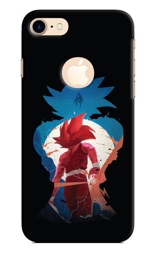 Goku iPhone 8 Logocut Hard Case Back Cover by Casekaro