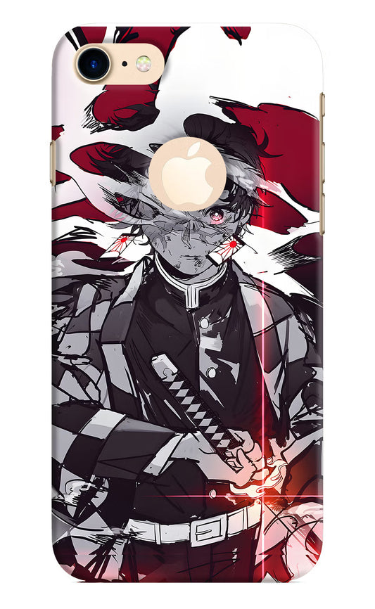 Demon Slayer iPhone 8 Logocut Hard Case Back Cover by Casekaro