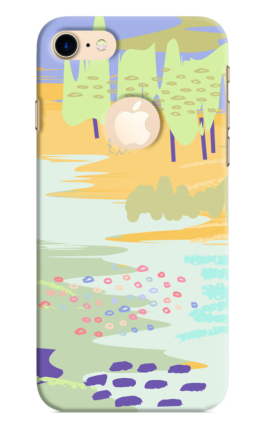 Scenery iPhone 8 Logocut Hard Case Back Cover by Casekaro