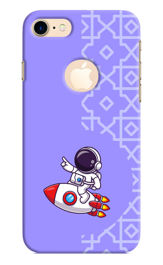Cute Astronaut iPhone 8 Logocut Hard Case Back Cover by Casekaro