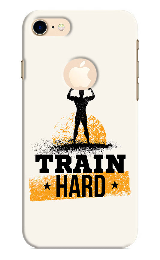 Train Hard iPhone 8 Logocut Hard Case Back Cover by Casekaro