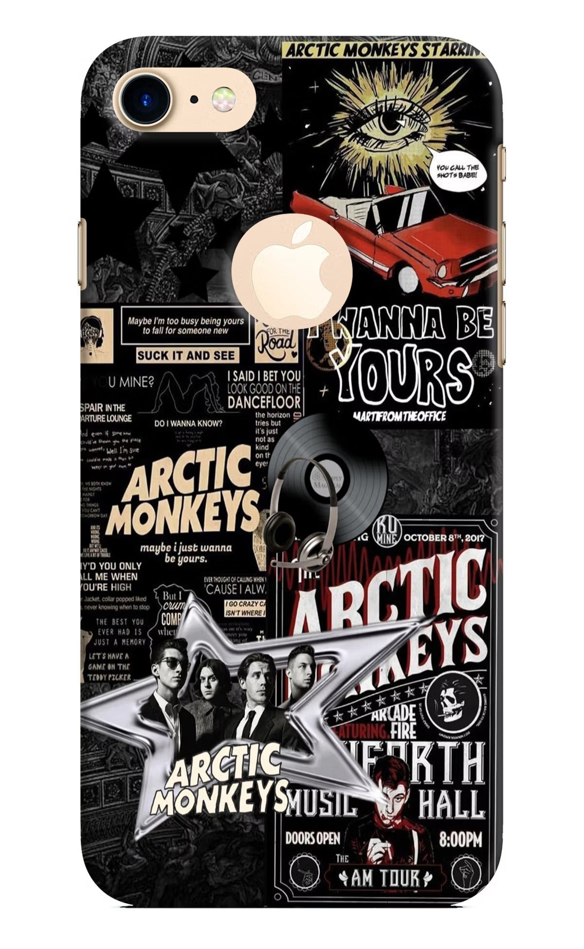 Arctic Monkeys iPhone 8 Logocut Hard Case Back Cover by Casekaro