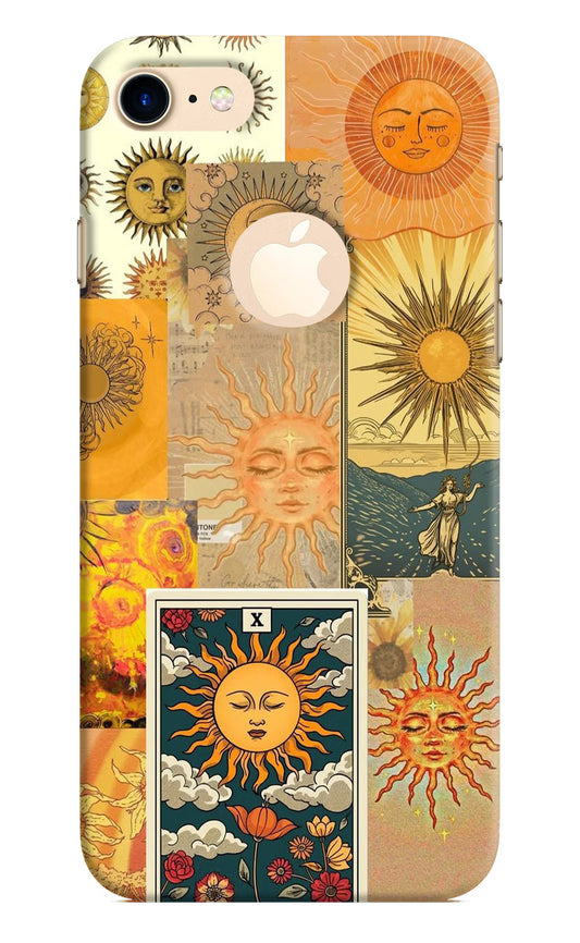 Sun iPhone 8 Logocut Hard Case Back Cover by Casekaro