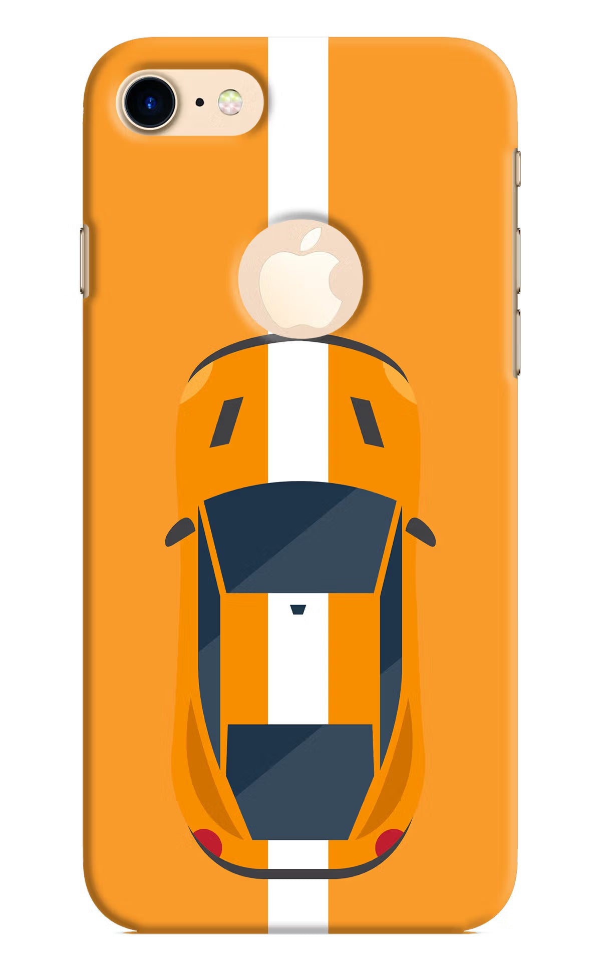 Highway Pursuit iPhone 8 Logocut Hard Case Back Cover by Casekaro