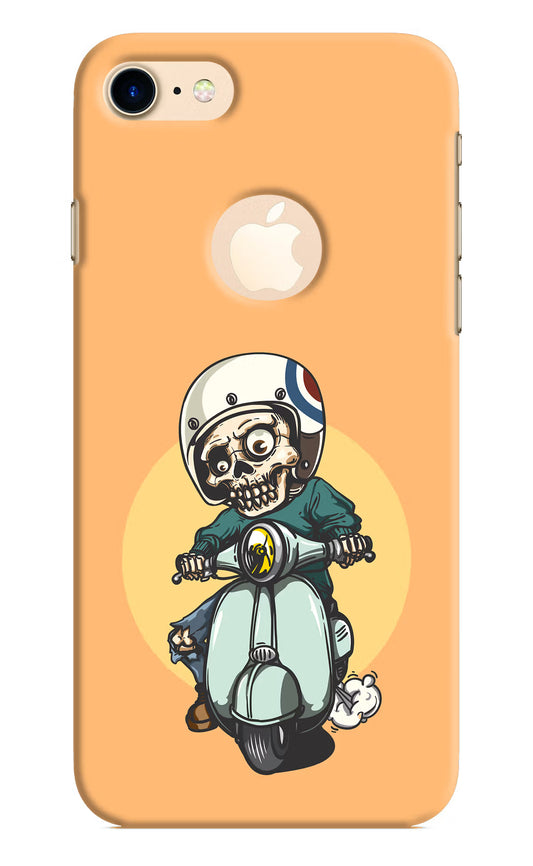 Undead Biker iPhone 8 Logocut Hard Case Back Cover by Casekaro