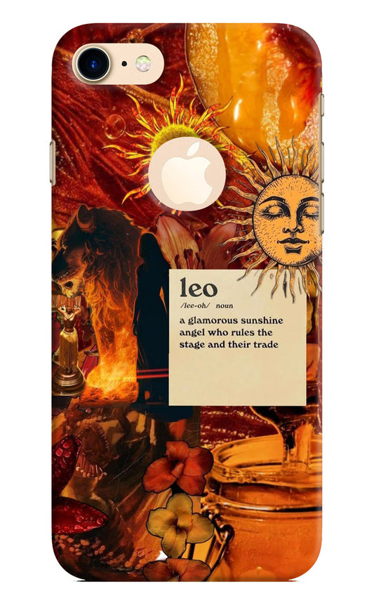 Leo Zodiac iPhone 8 Logocut Hard Case Back Cover by Casekaro