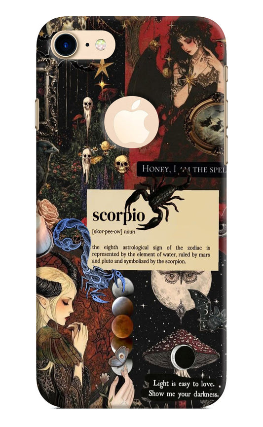 Scorpio Zodiac iPhone 8 Logocut Hard Case Back Cover by Casekaro