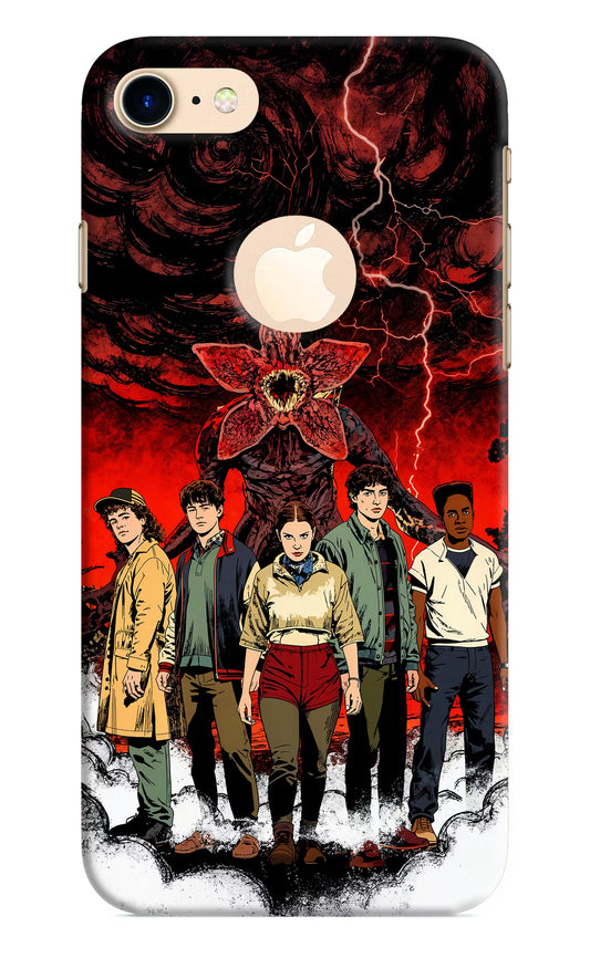 Ordinary Things Characters iPhone 8 Logocut Hard Case Back Cover by Casekaro