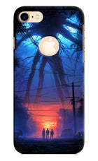 Ordinary Things Shadow iPhone 8 Logocut Hard Case Back Cover by Casekaro
