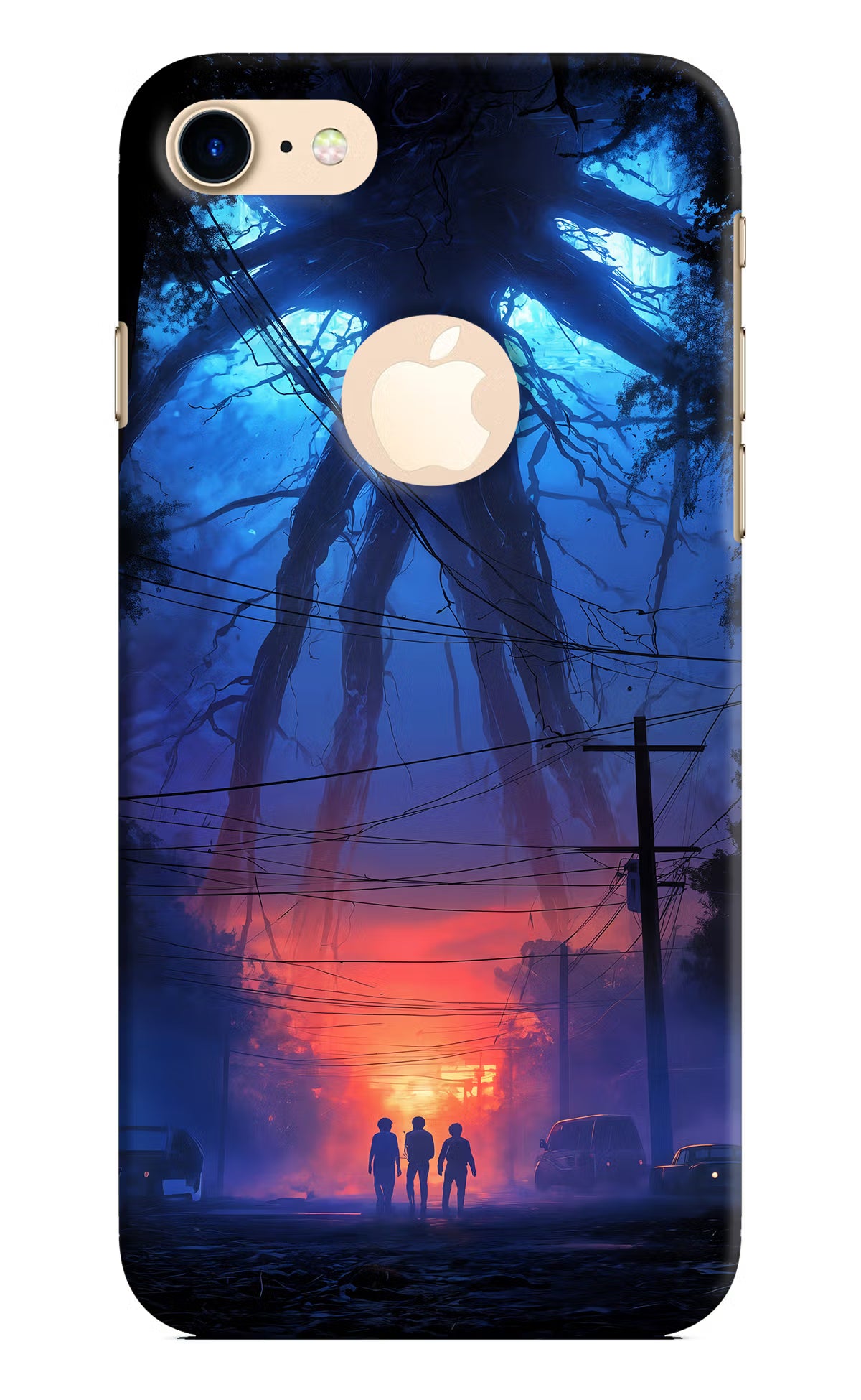 Ordinary Things Shadow iPhone 8 Logocut Hard Case Back Cover by Casekaro
