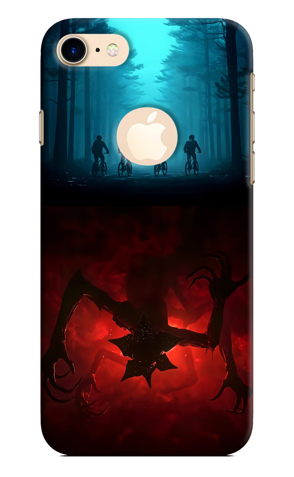 Ordinary Things Downside Up iPhone 8 Logocut Hard Case Back Cover by Casekaro