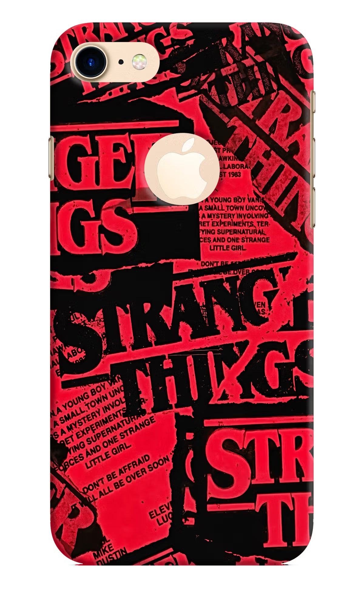 Ordinary Things iPhone 8 Logocut Hard Case Back Cover by Casekaro