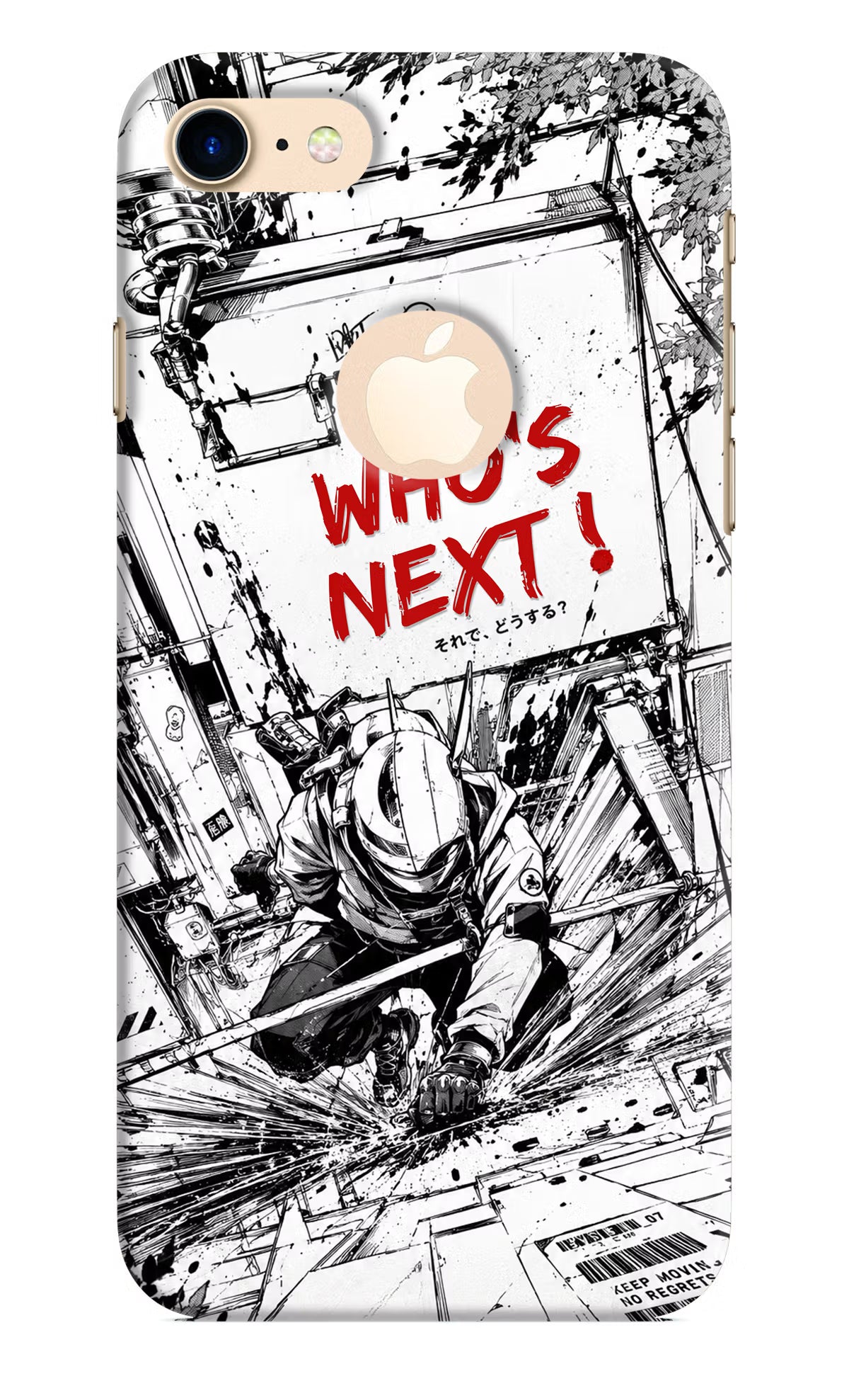 Who's Next iPhone 8 Logocut Hard Case Back Cover by Casekaro