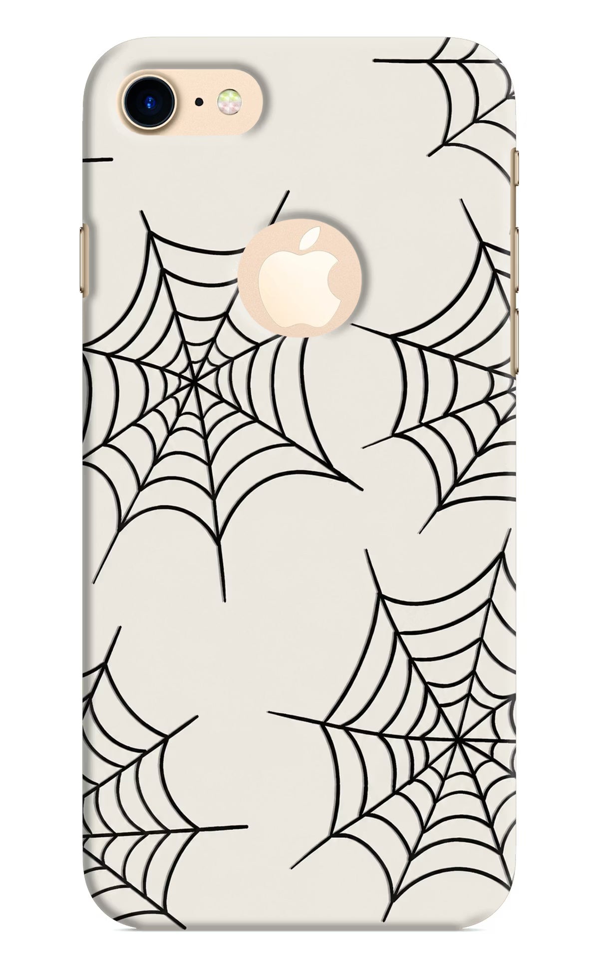 Spider Web iPhone 8 Logocut Hard Case Back Cover by Casekaro