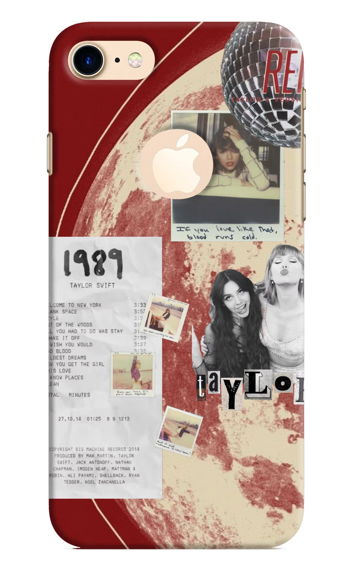 Taylor Swift iPhone 8 Logocut Back Cover