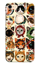 Cool Cat iPhone 8 Logocut Hard Case Back Cover by Casekaro