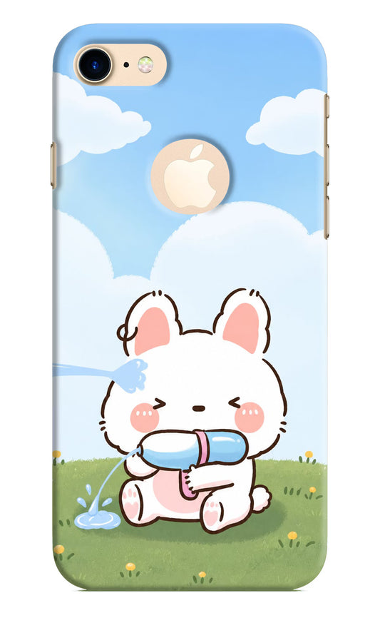 Bunny Treat iPhone 8 Logocut Hard Case Back Cover by Casekaro