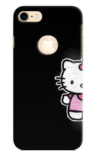 Kitty Charm iPhone 8 Logocut Hard Case Back Cover by Casekaro
