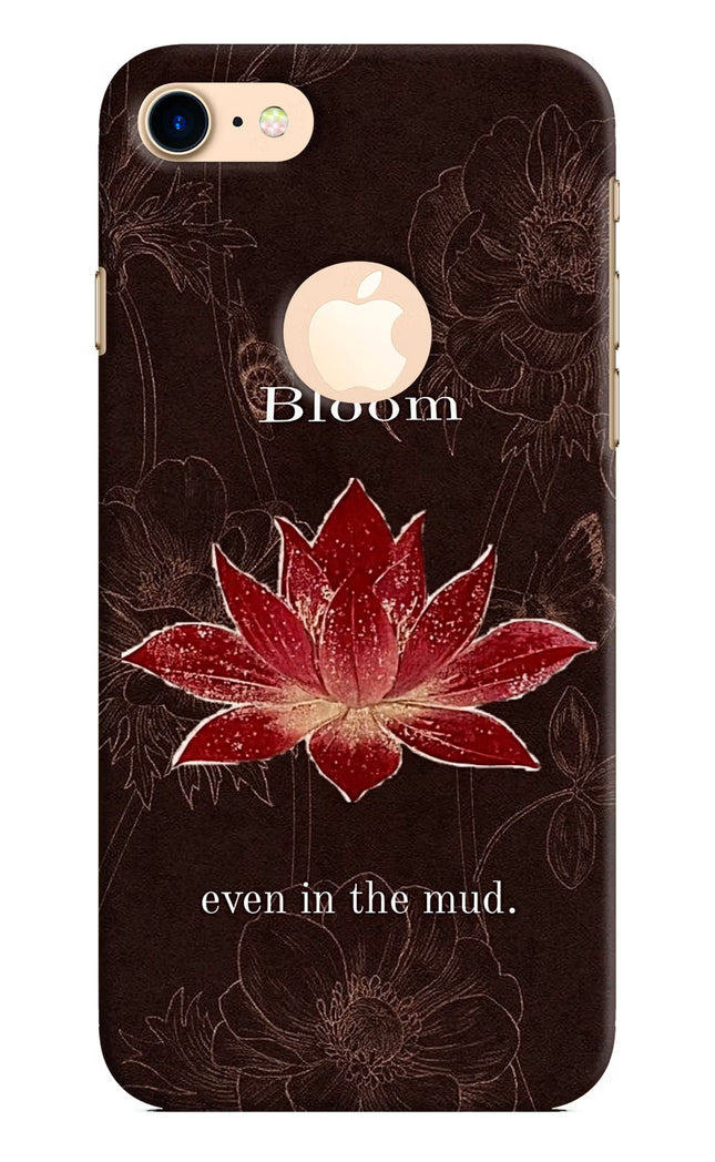 Bloom iPhone 8 Logocut Hard Case Back Cover by Casekaro