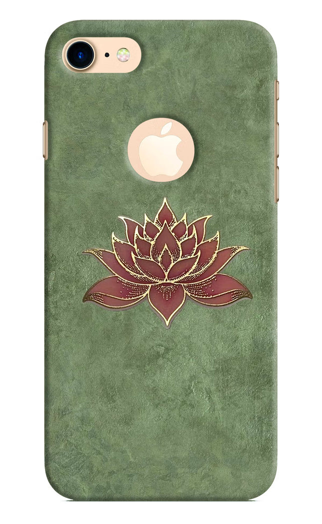 Lotus Grace iPhone 8 Logocut Hard Case Back Cover by Casekaro