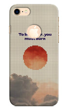 Pixel Sun iPhone 8 Logocut Hard Case Back Cover by Casekaro