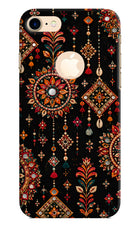 Boho Noir iPhone 8 Logocut Hard Case Back Cover by Casekaro