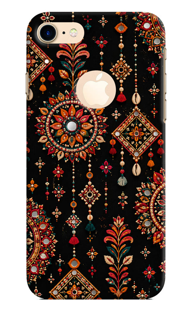 Boho Noir iPhone 8 Logocut Hard Case Back Cover by Casekaro