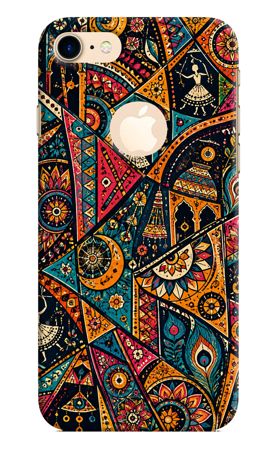Folk Print iPhone 8 Logocut Back Cover, Hard case