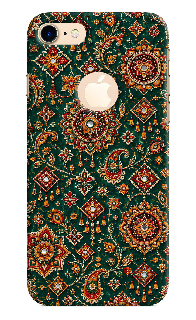 Green Pataka iPhone 8 Logocut Hard Case Back Cover by Casekaro