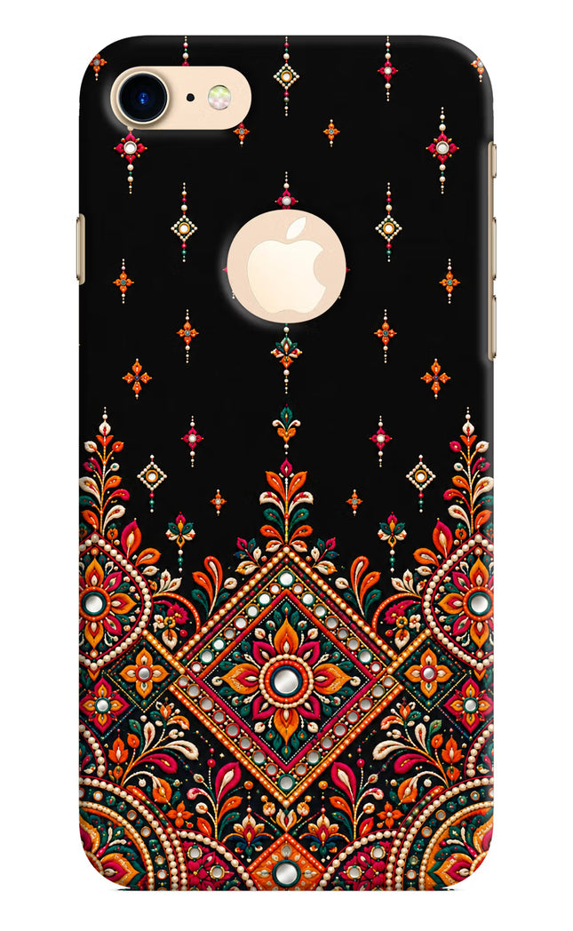 Noir Mehfil iPhone 8 Logocut Hard Case Back Cover by Casekaro