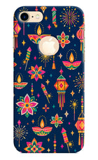 Festive Pop iPhone 8 Logocut Hard Case Back Cover by Casekaro