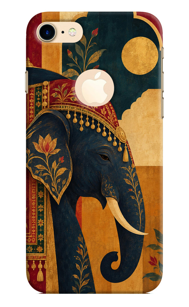 Royal Elephant iPhone 8 Logocut Hard Case Back Cover by Casekaro